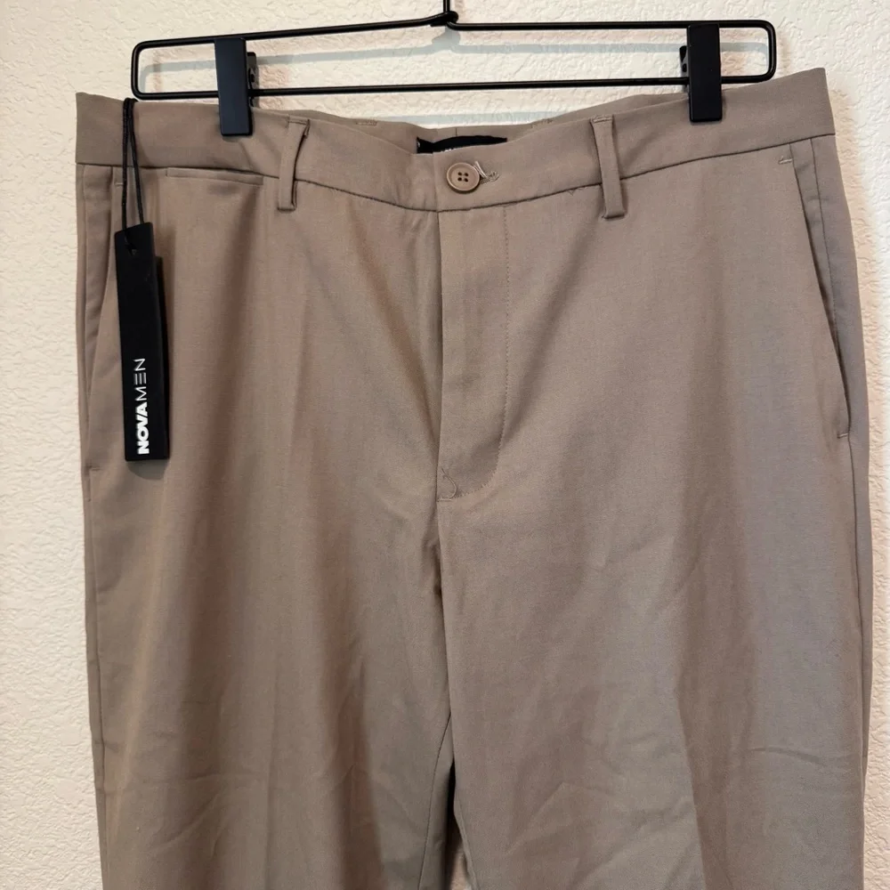 NovaMen Modern Stretch Slim Trouser – Chestnut – Size 30 – NWT